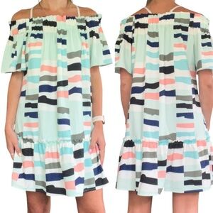 Crosby by Molly Burch Preppy Multicolor Natalia Sheath Dress Size XS